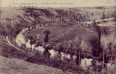 Carte postale ancienne Le Cirque de Missé - Site Pittoresque — Thouars (Deux-Sèvres)