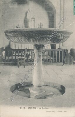Carte postale ancienne Le Bénitier — Oiron (Deux-Sèvres)