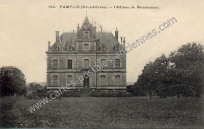 Carte postale ancienne Château de Boissoudant — Pamplie (Deux-Sèvres)