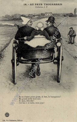 Carte postale ancienne Au Pays Thouarsais — Thouars (Deux-Sèvres)