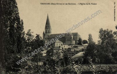 Carte postale ancienne L'Eglise de St-Varent — Thouars (Deux-Sèvres)