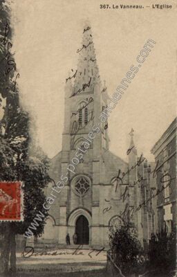 Carte postale ancienne L'Eglise — Le Vanneau (Deux-Sèvres)