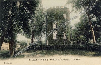 Carte postale ancienne Chateau de la Geneste — Châteaufort (Yvelines)