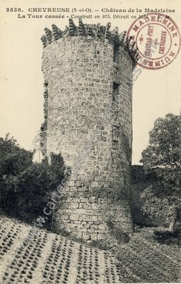 Carte postale ancienne Chateau de la Madeleine — Chevreuse (Yvelines)