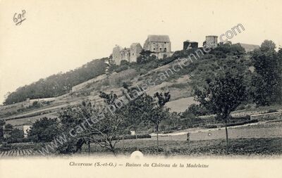 Carte postale ancienne Ruines du Château de la Madeleine — Chevreuse (Yvelines)