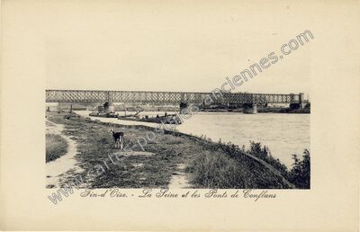 Carte postale ancienne Fin d'Oise — Conflans-Sainte-Honorine (Yvelines)