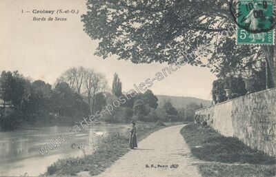 Carte postale ancienne Croissy — Croissy-sur-Seine (Yvelines)