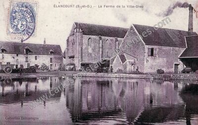 Carte postale ancienne La Ferme de la Ville-Dieu — Élancourt (Yvelines)