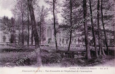 Carte postale ancienne Vue d'ensemble de l'Orphelinat de l'Assomption — Élancourt (Yvelines)