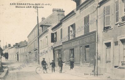 Carte postale ancienne Maison JAN Épicerie — Les Essarts-le-Roi (Yvelines)