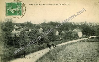 Carte postale ancienne Quartier du Noyer-Levrat — Guerville (Yvelines)