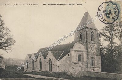 Carte postale ancienne Environs de Mantes - L'Eglise — Issou (Yvelines)