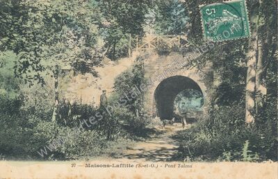 Carte postale ancienne Pont Talma — Maisons-Laffitte (Yvelines)