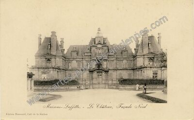 Carte postale ancienne Le Château, Façade Nord — Maisons-Laffitte (Yvelines)