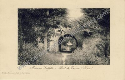 Carte postale ancienne Pont de Calma (Parc) — Maisons-Laffitte (Yvelines)