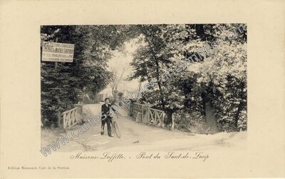 Carte postale ancienne Pont du Saut-de-Loup — Maisons-Laffitte (Yvelines)