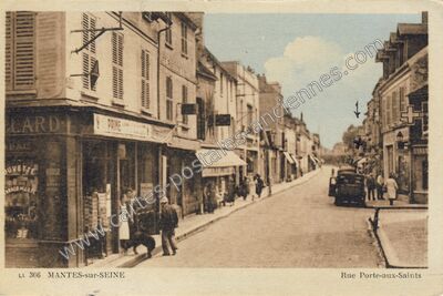 Carte postale ancienne Mantes sur Seine — Mantes-la-Jolie (Yvelines)