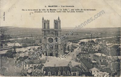Carte postale ancienne Mantes — Mantes-la-Ville (Yvelines)