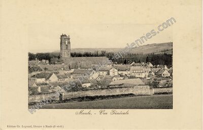 Carte postale ancienne Vue Générale — Maule (Yvelines)