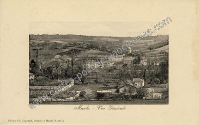 Carte postale ancienne Vue Générale — Maule (Yvelines)