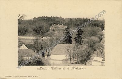 Carte postale ancienne Château de la Rolanderie — Maule (Yvelines)