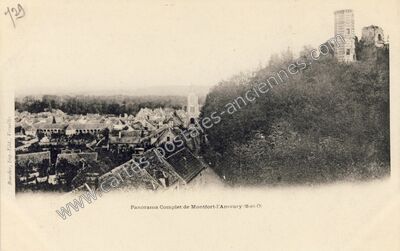 Carte postale ancienne Panorama Complet — Montfort-l'Amaury (Yvelines)