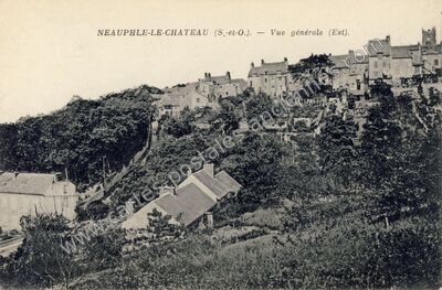 Carte postale ancienne Vue générale (Est) — Neauphle-le-Château (Yvelines)