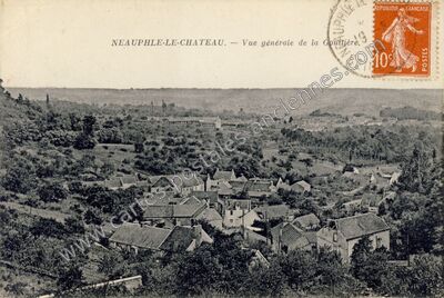 Carte postale ancienne Vue générale de la Gouttière — Neauphle-le-Château (Yvelines)
