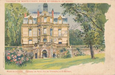Carte postale ancienne Chateau de Monte Cristo — Saint-Germain-en-Laye (Yvelines)