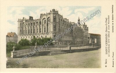 Carte postale ancienne Chateau de St Germain — Saint-Germain-en-Laye (Yvelines)