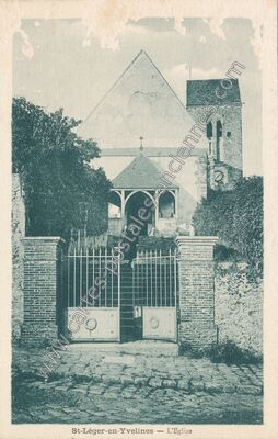Carte postale ancienne L'Eglise — Saint-Léger-en-Yvelines (Yvelines)