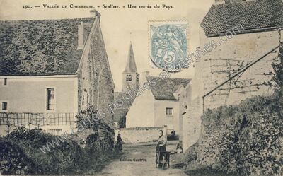 Carte postale ancienne Vallée de Chevreuse. - Une entrée du Pays — Senlisse (Yvelines)