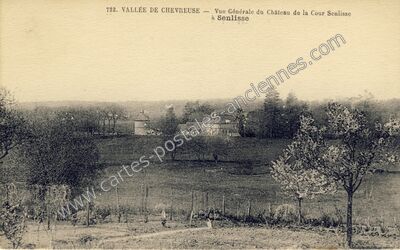 Carte postale ancienne Vue Générale du Château de la Cour Senlisse — Senlisse (Yvelines)