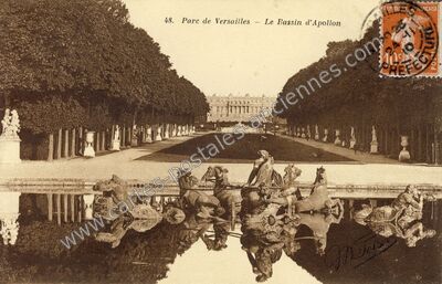 Carte postale ancienne Chateau de Versailles — Versailles (Yvelines)