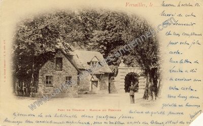 Carte postale ancienne Parc de Trianon — Versailles (Yvelines)