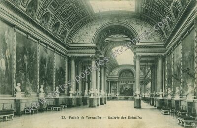Carte postale ancienne Galerie des Batailles — Versailles (Yvelines)
