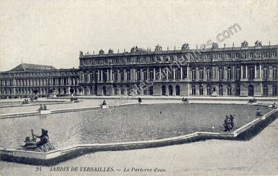 Carte postale ancienne Le Parterre d'eau — Versailles (Yvelines)