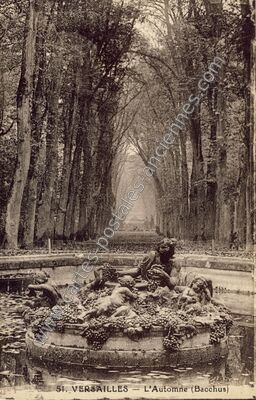 Carte postale ancienne L'Automne (Bacchus) — Versailles (Yvelines)