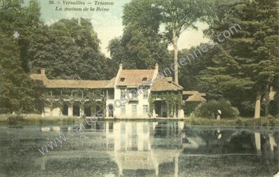 Carte postale ancienne La maison de la Reine — Versailles (Yvelines)