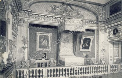 Carte postale ancienne La Chambre à coucher de Louis XIV — Versailles (Yvelines)