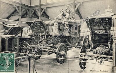 Carte postale ancienne Musée des Voitures — Versailles (Yvelines)