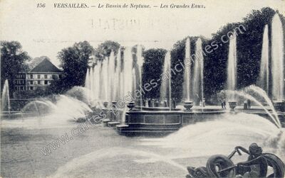 Carte postale ancienne Le Bassin de Neptune. — Les Grandes Eaux — Versailles (Yvelines)