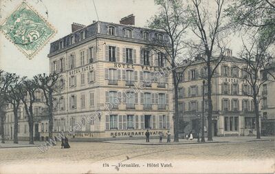 Carte postale ancienne Hôtel Vatel — Versailles (Yvelines)