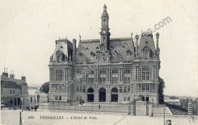 Carte postale ancienne L'Hôtel de Ville — Versailles (Yvelines)