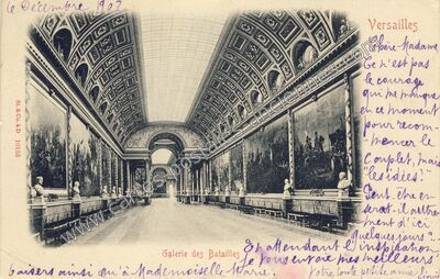 Carte postale ancienne Galerie des Batailles — Versailles (Yvelines)