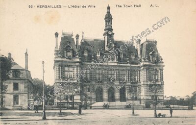 Carte postale ancienne L'Hôtel de Ville — Versailles (Yvelines)