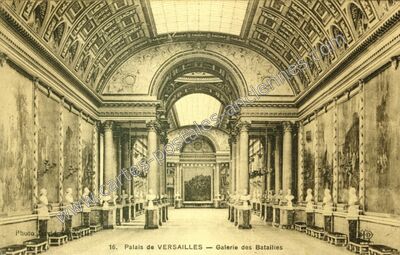 Carte postale ancienne Palais de Versailles — Galerie des Batailles — Versailles (Yvelines)