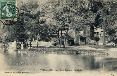 Carte postale ancienne Petit Trianon - Le Moulin — Versailles (Yvelines)