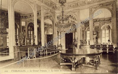 Carte postale ancienne Le Grand Trianon. — Le Salon des Glaces — Versailles (Yvelines)