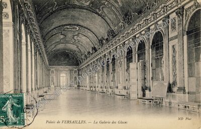 Carte postale ancienne La Galerie des Glaces — Versailles (Yvelines)